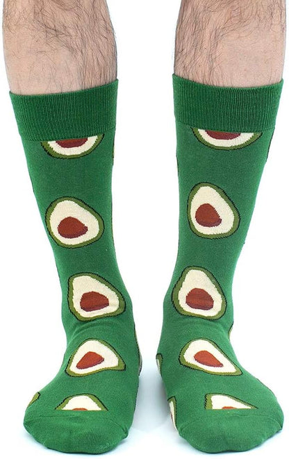 BONANGEL Fun & Funny Novelty Socks for Men - Cool Crazy Animal & Food Graphic Crew Socks